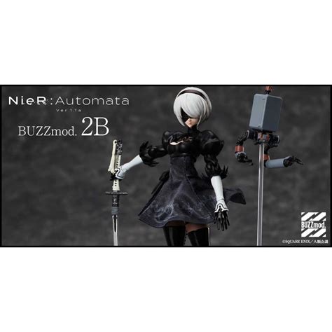 Mine公仔 日版 附特典 尼爾 自動人形 Nier Aniplex Buzzmod 2b 112 可動 Pvc 蝦皮購物