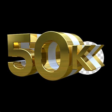 50 k seguidores de redes sociales gracias diseño de publicación 3d