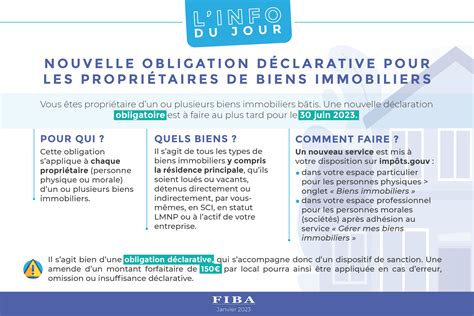 Nouvelle Obligation De D Claration Pour Les Propri Taires Dun Bien