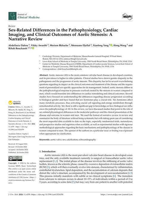 PDF Sex Related Differences In The Pathophysiology Cardiac Imaging And Clinical Outcomes Of