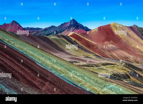 Vinicunca, Peru - Rainbow Mountain (5200 m) in Andes, Cordillera de los ...