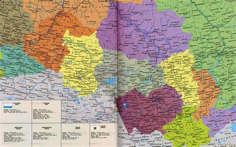 Подробная карта сибири с городами и областями и - Фото подборки 3