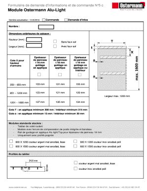 Fillable Online Formulaire De Demande Dinformations Et De Commande N5 C