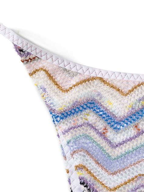 Missoni Zigzag Woven Lurex Bikini Farfetch