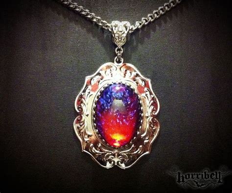 Dragon S Breath Glass Fire Opal Necklace Mexican Fire Opal