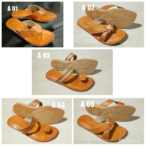 Jual Sandal Kulit Wanita Taslir Nabati Produk Asli Magetan Shopee