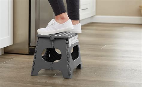 Amazon Casafield Folding Step Stool With Handle Black