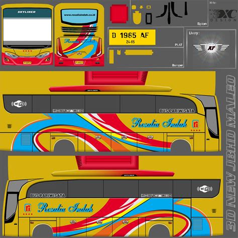 Livery Rosalia Indah Shd Transformasi Baru Pada Kendaraan Bus