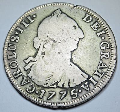 1775 Spanish Bolivia Silver 4 Reales Antique 1700 S Colonial Half