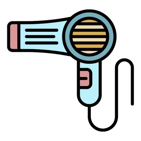 Premium Vector Hair Dryer Icon Outline Hair Dryer Vector Icon Color