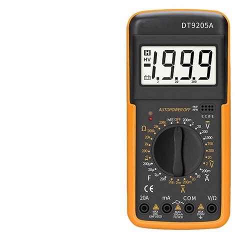 Мультиметр и тестер цифровой 9205 купить на OZON по низкой цене ...