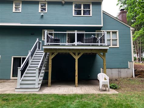 Second Floor Deck Deck It Bolton Ma