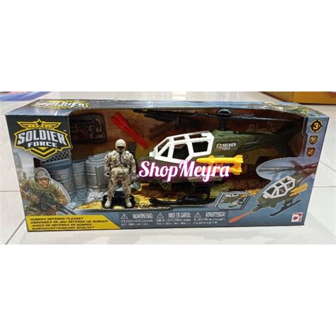 Jual Soldier Force Bunker Defense Playset Helicopter Shopee Indonesia