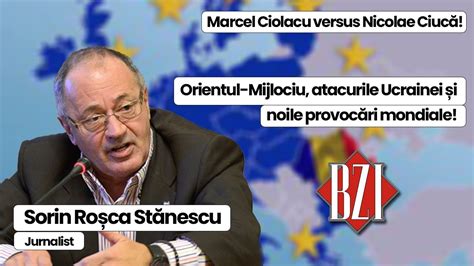 Sorin Roșca Stănescu revine în forță la BZI LIVE într un dialog de