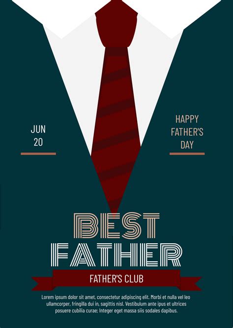 Fathers Day Graphic Poster ポスター Template