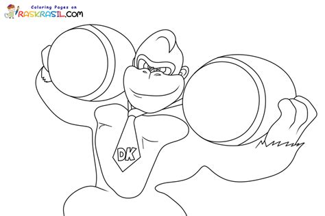 Coloriage Donkey Kong à imprimer