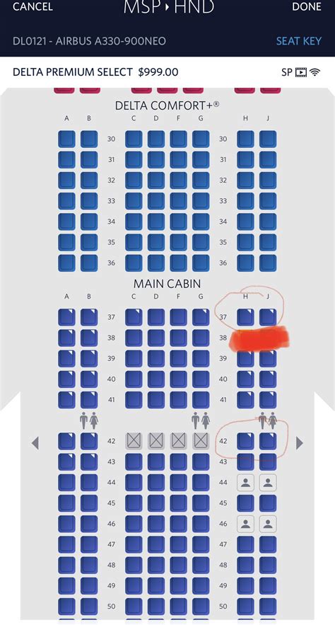 Best Seat Selection International Airbus A330 900neo Flight Rdelta