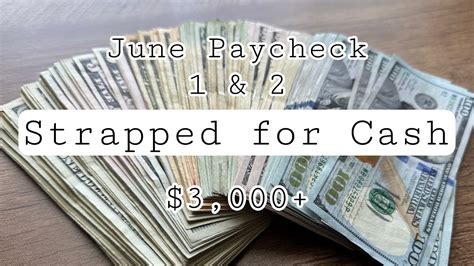 June Paychecks 1 2 Cash Stuffing Bills Sinking Funds And Savings