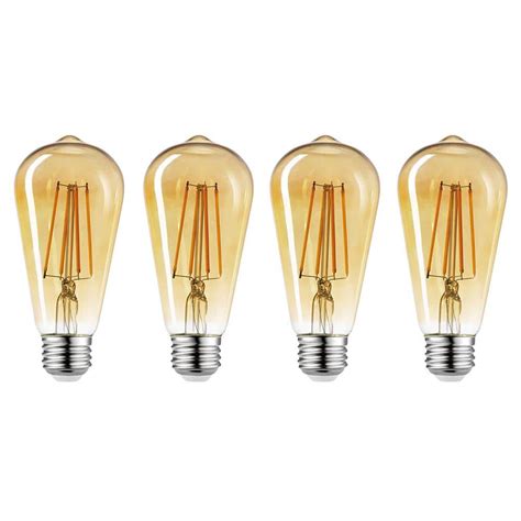 Globe Electric 60 Watt Equivalent ST19 Dimmable Straight Filament