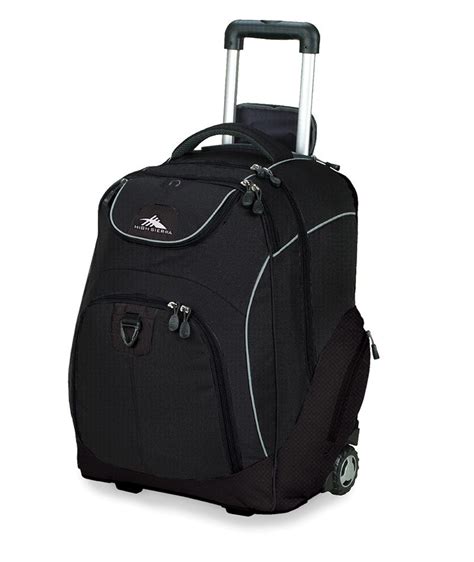 High Sierra Powerglide Black Wheeled Book Bag