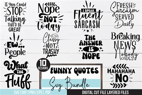 Funny Quotes Svg Bundle Free Graphic By Svgstudiodesignfiles · Creative