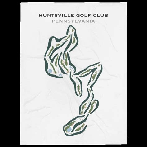 Huntsville Golf Club PA Golf Course Map Home Decor Golfer - Etsy