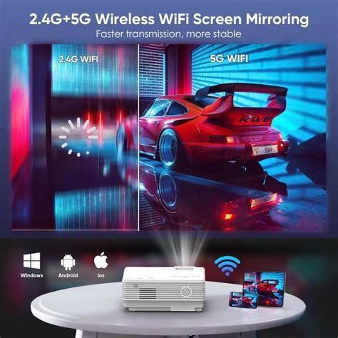 Videoprojecteur Portable 5G WiFi Bluetooth AKATUO 12000L Mini