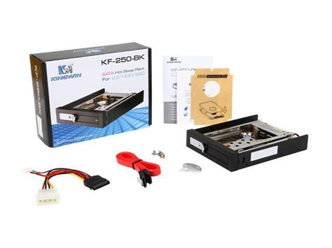 Kingwin Single Bay Internal Sata Tray Less Hot Swap Mobile Rack For Ssd Hdd With Lock Kf