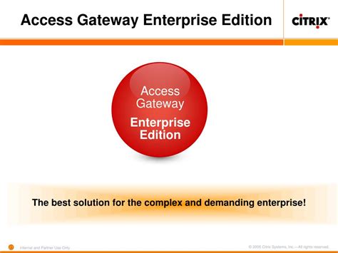PPT - Citrix Access Gateway Enterprise Edition Technical Overview ... 