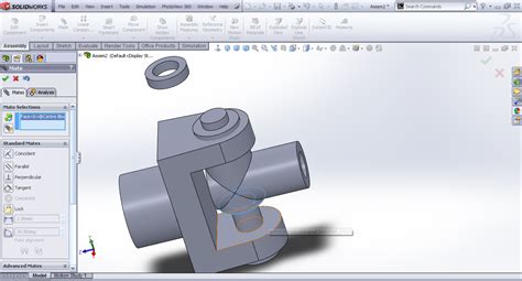 Tutorial Assembling The Parts Of The Universal Joint In Solidworks