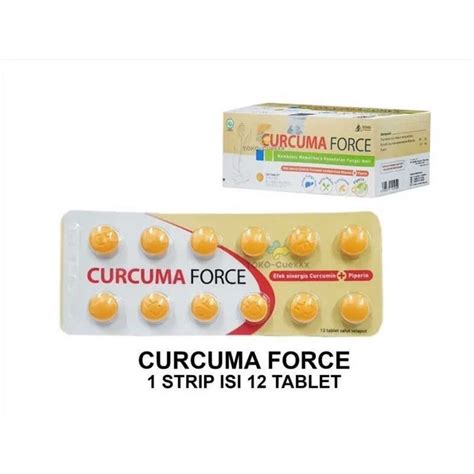 Jual Curcuma Force 1 Strip 12 Tablet Shopee Indonesia