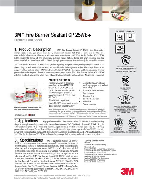 3M Fire Barrier Sealant CP 25WB+ | Elang Mas IndoAsia