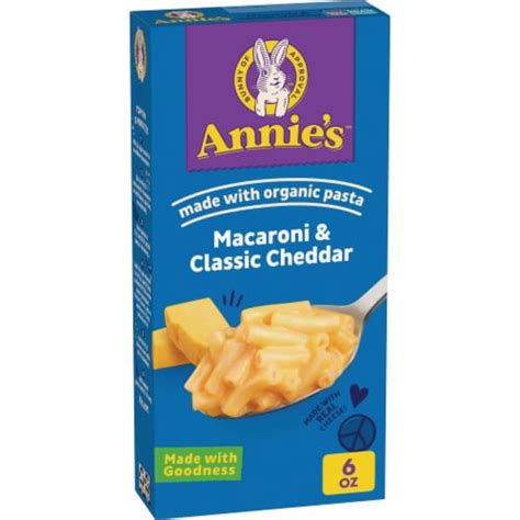 Annie's Classic Cheddar Mac and Cheese Macaroni and Cheese, 6 oz - Pick ...