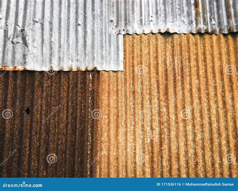 Old Zinc Sheet Roof Texture Background for Work and Design Stock Photo ...