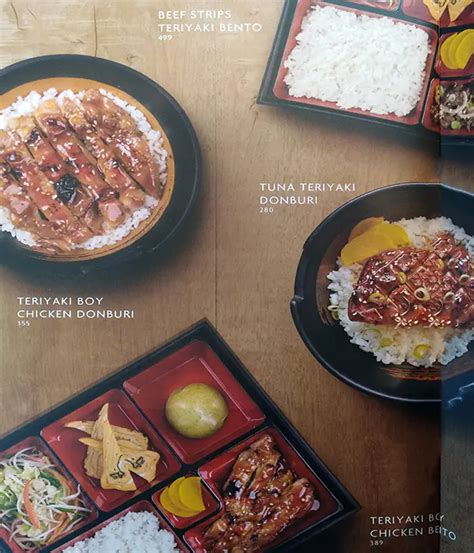 Menu At Teriyaki Boy Parañaque Second Floor