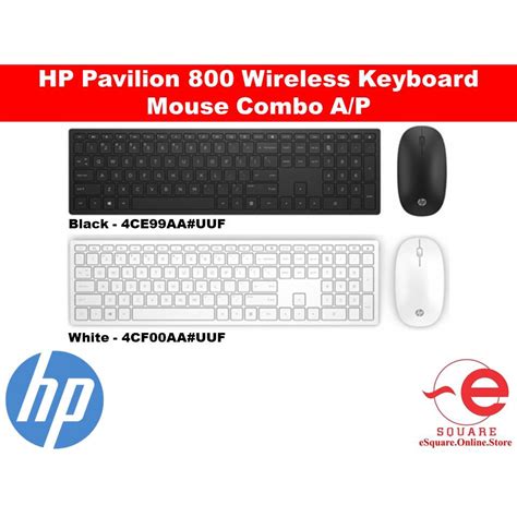 Hp Pavilion Wireless Keyboard Mouse Combo A P Ce Aa Uuf Black