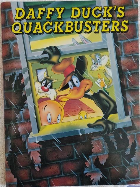 Vtg 1988 Daffy Duck Quackbusters Press Kit Photos Bugs Bunny Looney ...