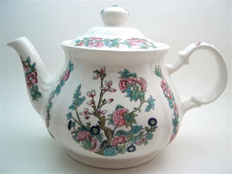 Antique Sadler Indian Tree Teapot Full Size Teapot Etsy