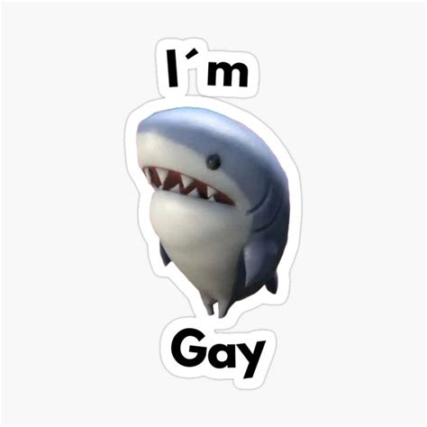 Im Gay Cute Funny Shark Lgbt Pride Sticker For Sale By Maviartig Sharks Funny Lgbt Sticker