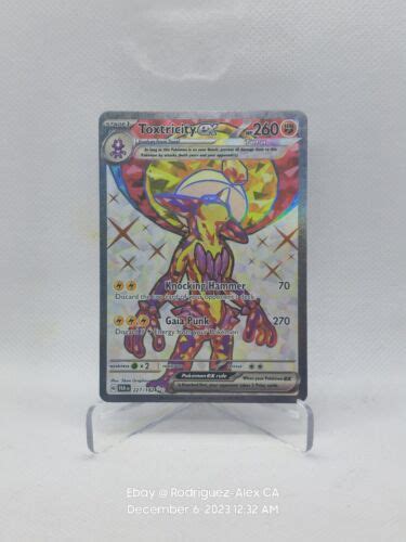 Pok Mon Tcg Toxtricity Ex Paradox Rift Holo Ultra Rare Ebay