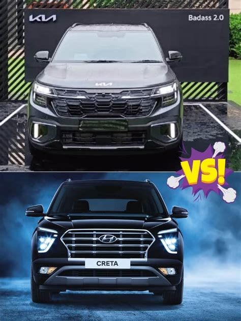 2023 Kia Seltos Facelift Vs Hyundai Creta Suv Detailed Comparison