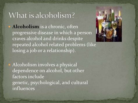 Prevention of alcoholism