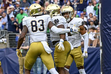 College Football Data Preview Notre Dame Vs Boston College One Foot Down