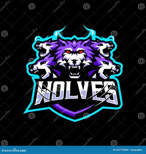 Wolves Mascot Logo Stock Vector Illustration Of Graphic 255775008