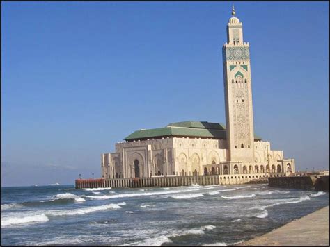 Hassan Ii Mosque Amazing Mosque Over The Atlantic Ocean Travel Tourism And Landscapes