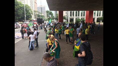 EXCLUSIVO Imagens da manifestação hoje na Avenida Paulista SP YouTube