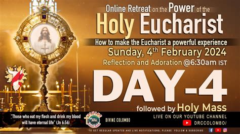 Live Day Power Of The Holy Eucharist Make It A Powerful