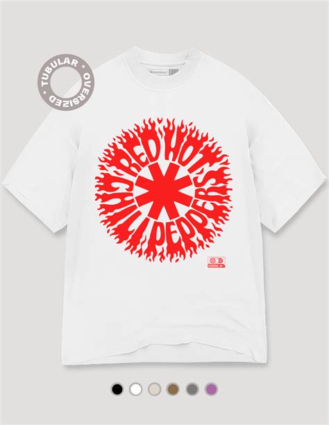 Camiseta Oversized Tubular Red Hot Chili Peppers Tour Sensorial Camisetas Exclusivas