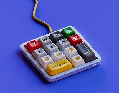 Keyboard 3D Projects | Photos, videos, logos, illustrations and ...