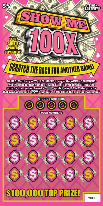 Texas Lottery Scratch Tickets Details